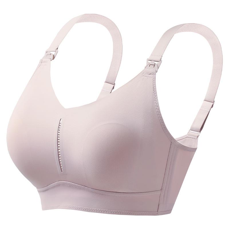 After breastfeeding, breastfeeding gathers to prevent sagging, ultra-thin and breathable pregnant women, dual-purpose open-button bra during pregnancy