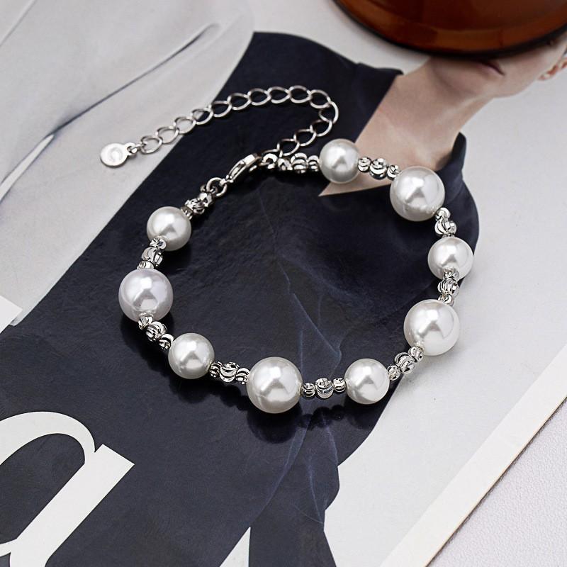 Elegant Pearl Choker Necklace Women Minimalist Luxury Layered Look Casual Office Winter Sweater Accessory Bracelet