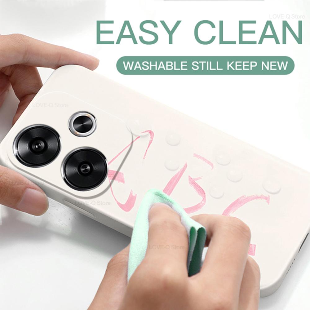 Per Poco F6 F 6 PocoF6 Pro Custodia Custodia per Telefono in Silicone Liquido Per Xiaomi Poco F6 Pro Custodie Copertura Morbida Antiurto