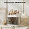 Large Capacity Cosmetic Storage Box Dressing Table Skin Care Products Storage Rack Makeup Container Desktop Cosmetic Storage Box