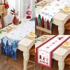 Christmas Table Runner Merry Christmas Table Decoration for Home 2024 Table Cover Xmas Ornament Navidad Natal New Year Gift 2025