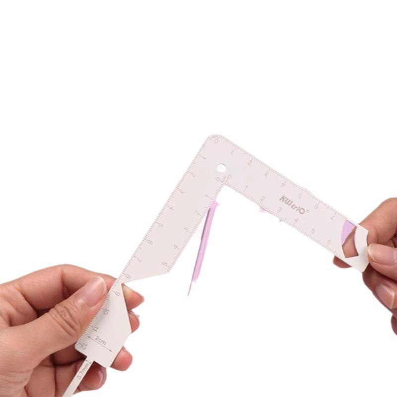 Multifunctional Metal Book Positioning Ruler for DIY Album Covers