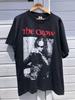 Camiseta Negra Gráfica Vintage de la Película El Cuervo Reimpresa