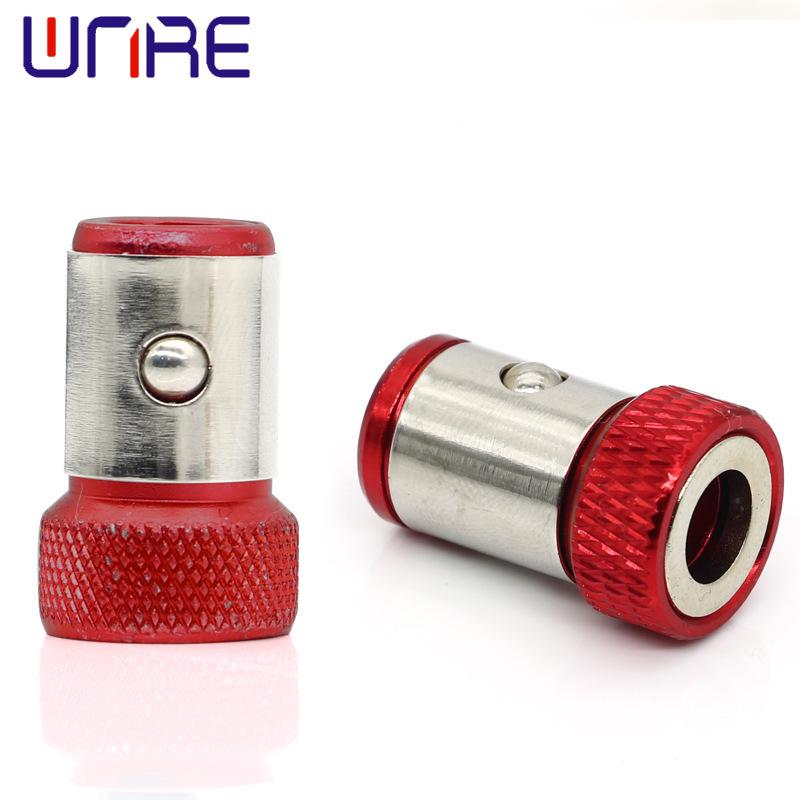 Enhanced Magnetic Anti-Slip Ring for Hand Drills: Magnetized, Hardened, with Detachable Bits and Bead-Locking Tech
