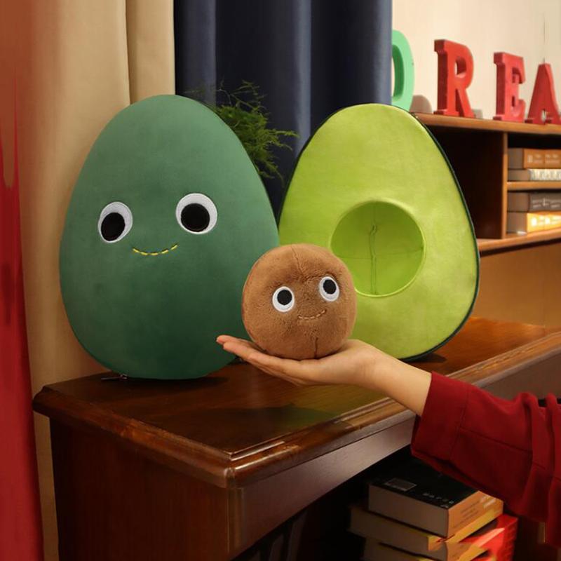 30cm Lovely Avocado Stuffed Plush Toys Filled Comfort Doll Kids Soft Sofa Cushion Cartoon Fruit Pillow Girls Boys Children Gifts