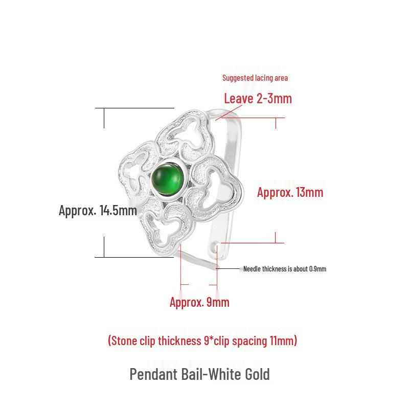 Retro Jade Pi Xiu Pendant Buckle with Jasper Hetian Jade Clip Accessories