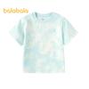 Balabala Chłopięca Letnia Koszulka z Krótkim Rękawem Tie-Dye