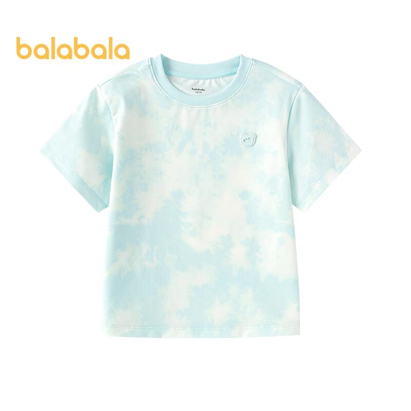 Balabala Chłopięca Letnia Koszulka z Krótkim Rękawem Tie-Dye