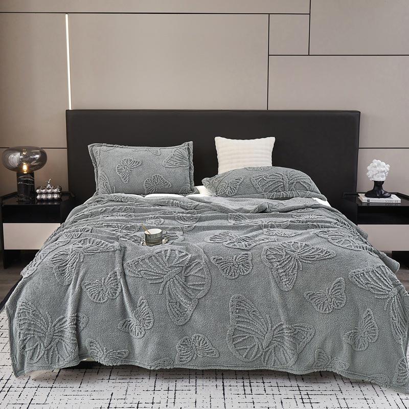 Luxurious Thick Jacquard Taffeta Blanket - Perfect for Sofa, Naps, or Special Occasion Gifts