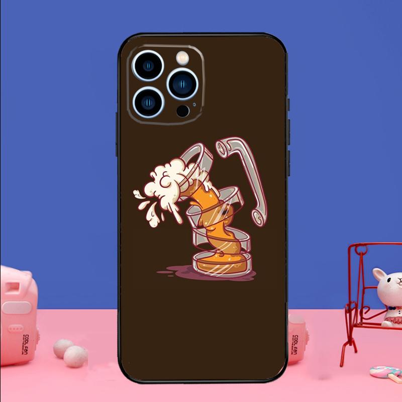 Beer Mug Beer Bubbles Phone Case For iPhone 17 16 15 13 11 12 14 Pro Max mini 15 16 Plus 16e 17 Air Bumper Cover