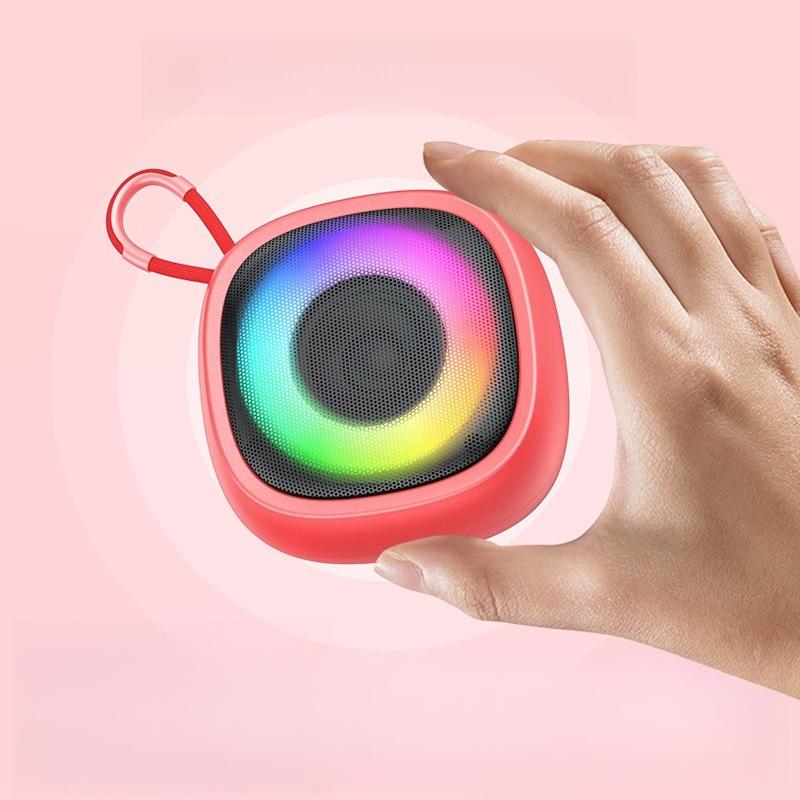 1Pc Bluetooth Speaker, Wireless Portable, Indoor & Outdoor, High Volume, Small Size, RGB Lighting