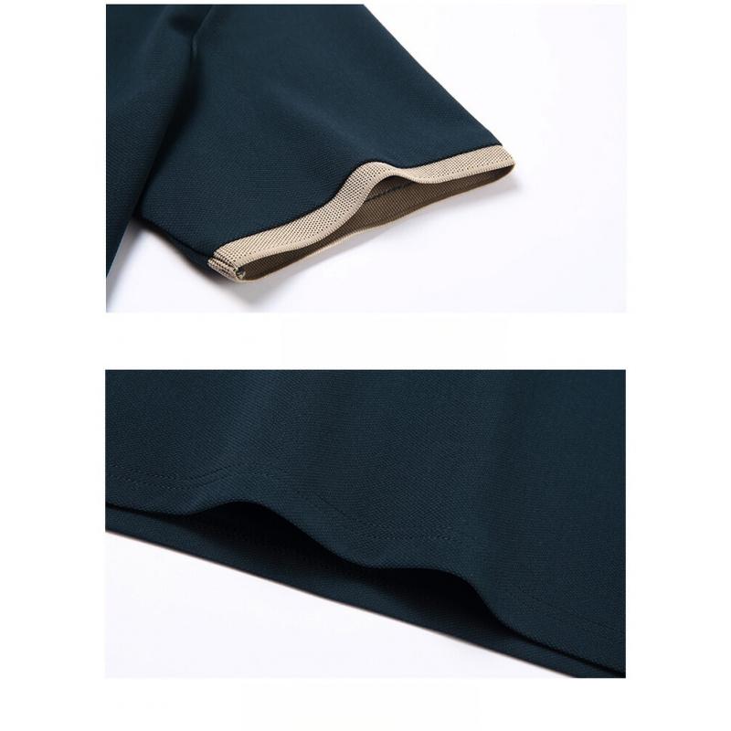 Men'S Short-Sleeve T-Shirt Summer Scissor Collar Casual Youth Men'S Solid Color Half-Sleeve Polo Shirt