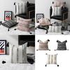 Plushes Chenilles Jacquard Stripeds Tassels Throw Pillow Cover, Bohemians Throw Pillow Cushions Sleeve for Fashionable Space
