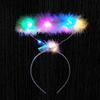 LED Angel Wing Halo Headband Durable Hair Hoop Luminous Headbands for Woman Unisex Carnivals Party Photography Supplies
