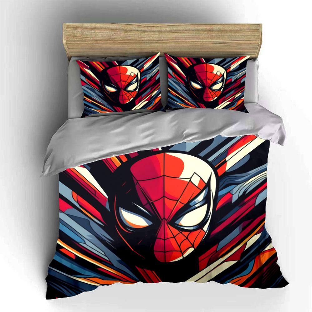 Spider-Man mask design. Bedding sets Duvet cover sets Duvet covers Pillowcases(1*Duvet Cover 2*Pillowcases without duvet insert)