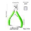Angled Tip Cuticle Nippers - Beak-Like Clip, Silicone Handle for Nail Groove & Dead Skin Removal