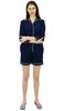 Bimba Button-Down Shirt With Elastic Waist Shorts 2 Pcs Full Sleeve Night Wear