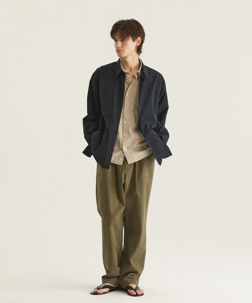 Oteumilkape Herringbone Fatigue Pants - Khaki