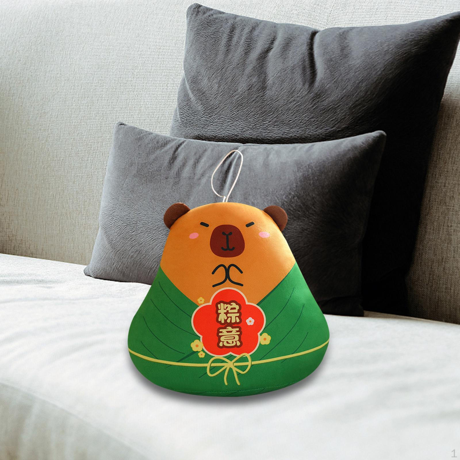 

Капибара, плюшевая игрушка, мягкая коллекционная детская комната, декор, имитация чучела для мальчиков и девочек, взрослых 15cm Brown Green