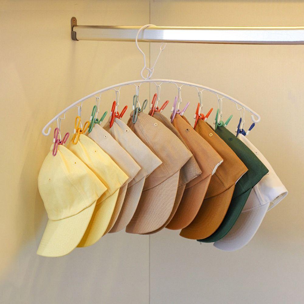 Satın alın Arc-Shaped Household Hat Arrangement Wardrobe Artifact Hooks ...