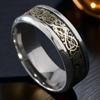 Men's 8mm Retro Titanium Steel Ring: Light Luxury, Niche Design