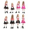 Kid Girl Oktoberfest Costume German Bavarian Beer Festival Outfits for Halloween Carnival Party Long Dirndl Dresses