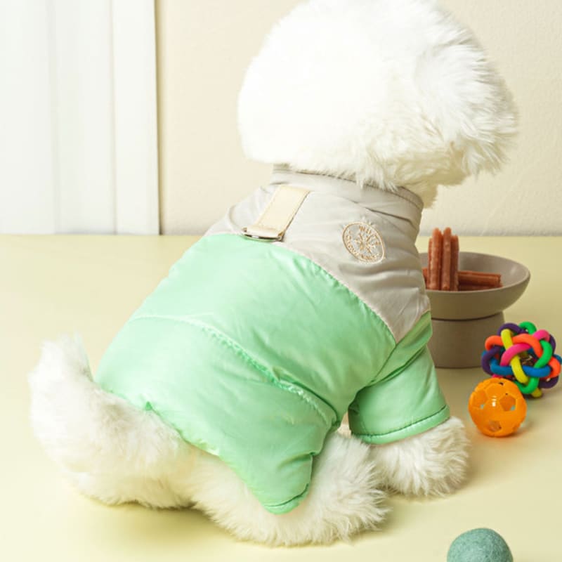 [Haustier] Gepolsterte Weste L Grün