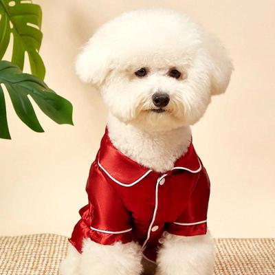 Un pyjama non extensible, léger, respirant et confortable pour animal de compagnie, adapté aux petites races de chiens comme les Teddy Bears, à porter toute l'année