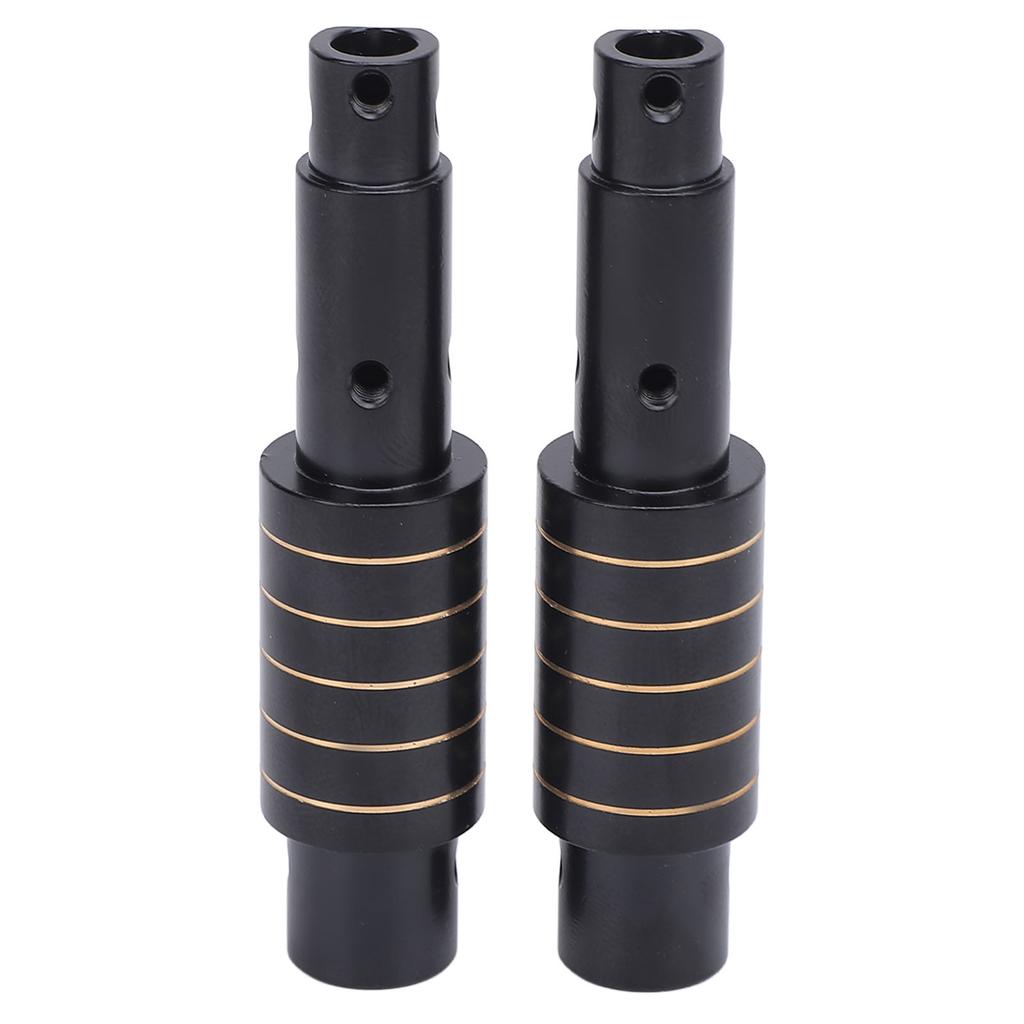 2Pcs RC Rear Axle Tube Brass Remote Control Car Axle Tube Set for Axial SCX10 Pro 1/10