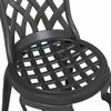 Garden Bistro Set 3 pcs Black Aluminum