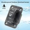 3-Wege-Bilgenpumpen-Kippschalter Wasserdicht 12V 24V 4-Pin 20A SPDT Auto/Aus/Manuell Bilgenpumpen-Schalterpanel Mit LED-Licht