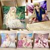 Chobits Classic Anime Kawaii Girl Pillow Case Square Pillow Bedroom Sofa Leisure Comfort Cushion Car Home Decoration