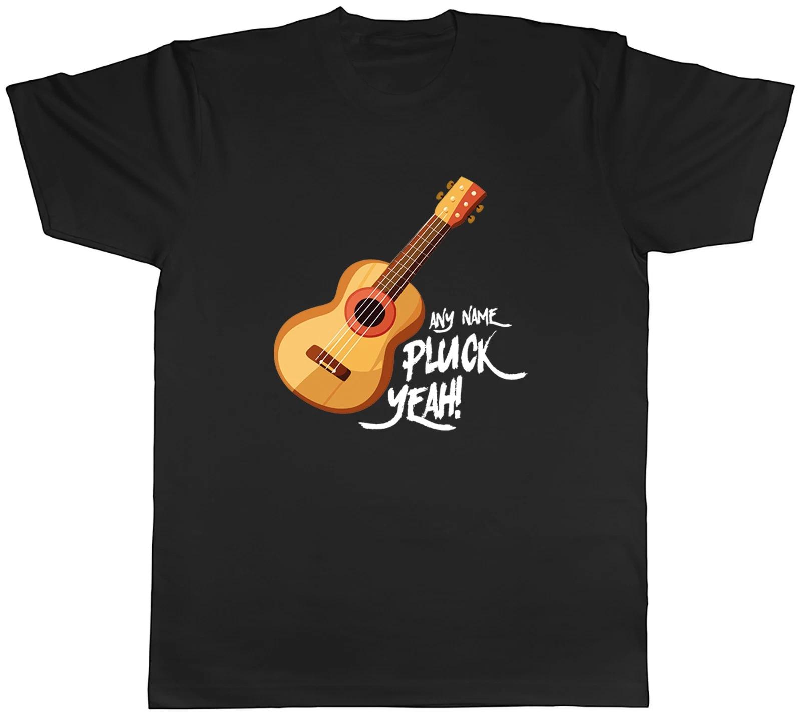 Personalised Ukulele Player Pluck Yeah Mens T-Shirt Tee Gift Top XXXXL