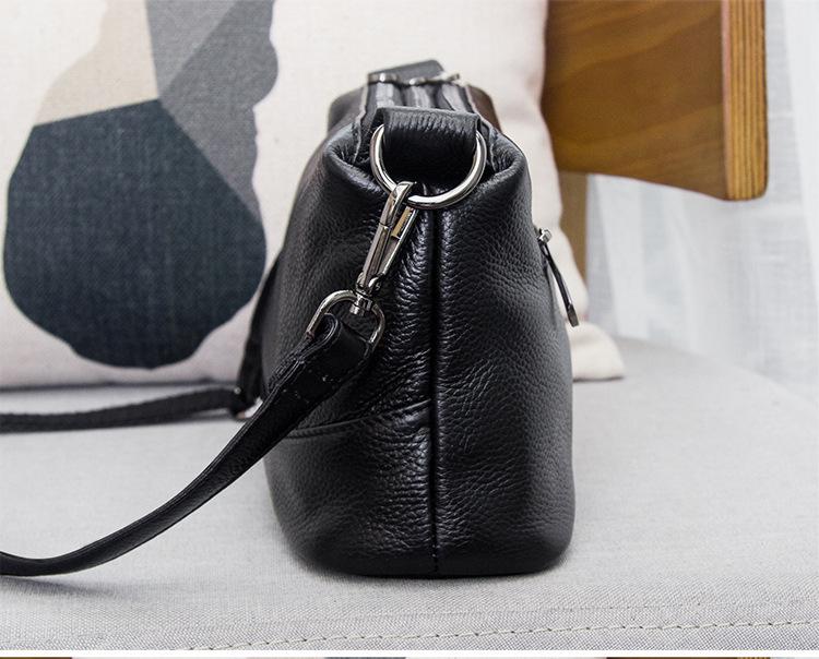 Women's 2025 Trendy Genuine Leather Multi-Zipper Crossbody & Shoulder Bag - Soft Cowhide Handbag