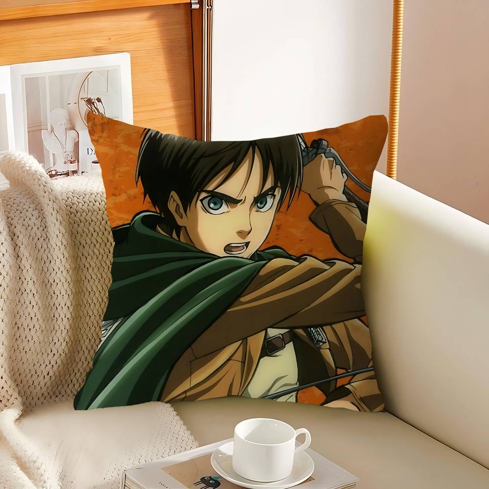 

Е-Эрен Йегер Персонализированная картинка Текст Домашние декоративные подушки Бытовые подарки 45х45см 12x12Inch