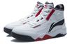 Li Ning Basketball Shoes Men's High Top White/Black/Red AGBR081-1