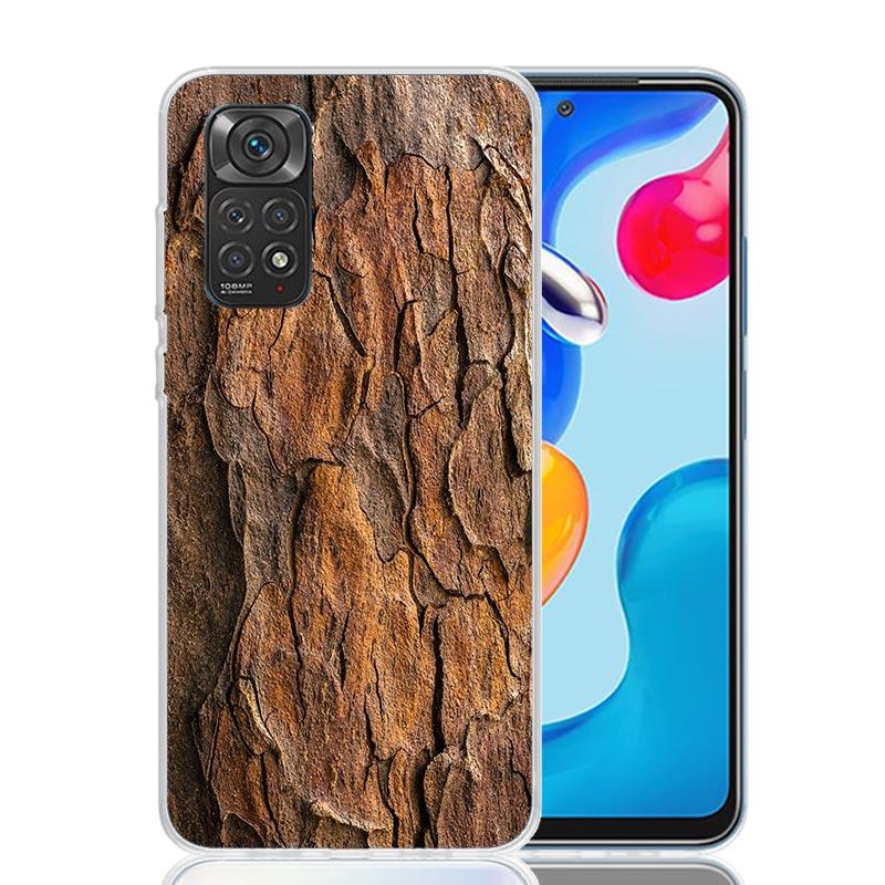 Wood Wooden Pattern Case Phone Cover for Xiaomi Redmi Note 14 13 12S 12 11S 11 11T 11E 10S 10 Pro Plus 5G Trend Fundas Note 13 1