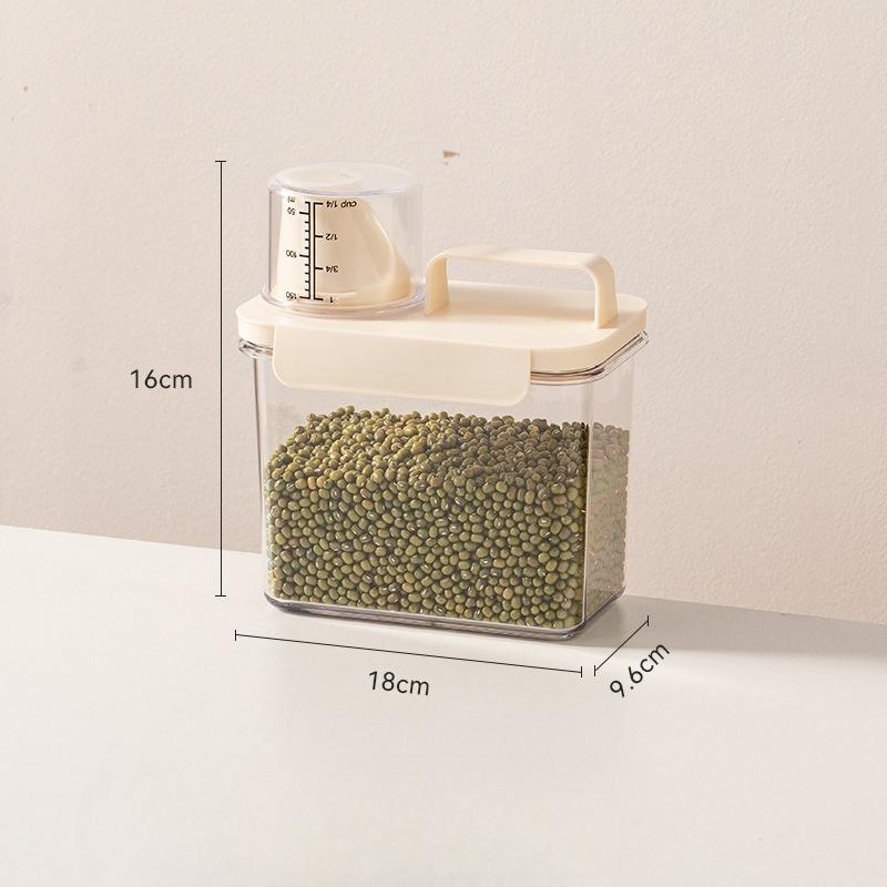 Food-grade Sealed Cans - Home Kitchen Sealed Storage Containers - Tea, Grains and Miscellaneous Food Items Storage Box - Storage Can  1100ml