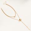 Double Women's Light Luxury Design, Winter Sweater Necklace, New Hoodie Chain Accessories