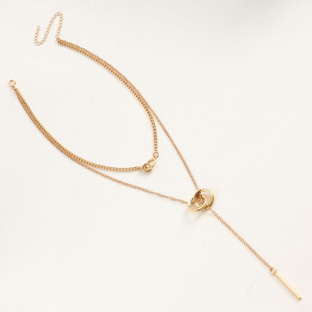 Double Women's Light Luxury Design, Winter Sweater Necklace, New Hoodie Chain Accessories