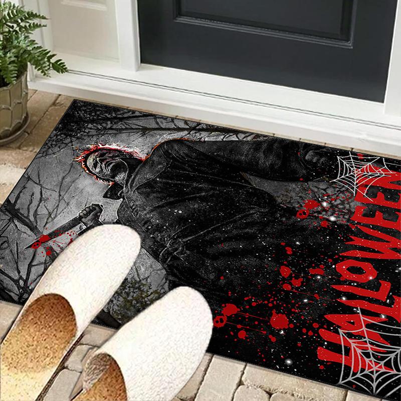 Horror Movie Characters Collage Office Rug Chair Mat, Game Carpet, Suitable for Front Door, Bedroom, Living Room, Desk, Holiday Gift