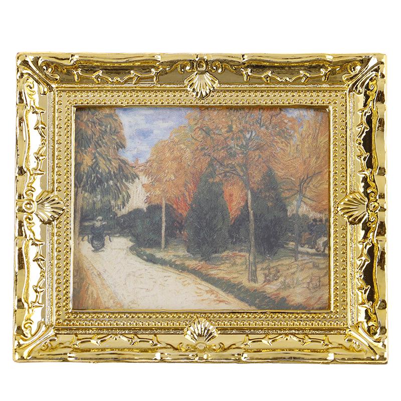 DIY Puppenhaus Mini Ölgemälde Puppenhaus Miniatur 1:12 Möbel Puppenhaus