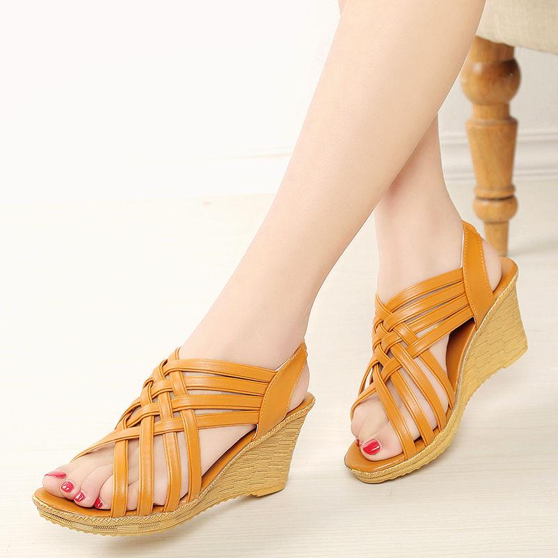 

Summer Sandal Sale Roman Style High Heels Sandals for Women Casual 2025 Comfortable Woman Shoes Fashion Luxury Pvc Trend On Shoe 41