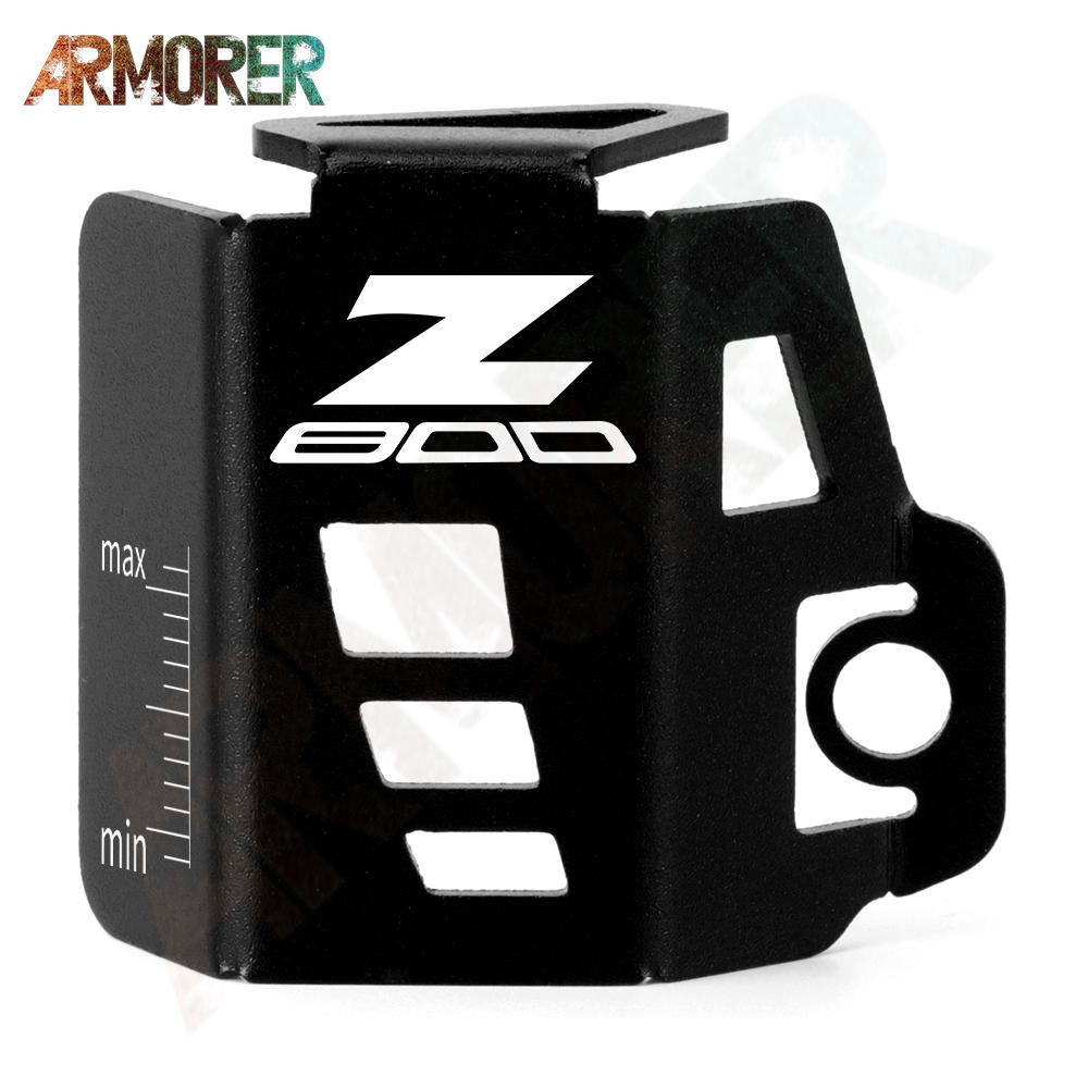 For KAWASAKI Z800 Z 800 CNC Aluminum Motorcycle Accessories Rear Brake Fluid Tank Reservoir Guard Cover Protector 2017