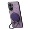 For Xiaomi Poco X7 Pro 5G/Xiaomi Redmi Turbo 4 5G Phone Case with Rotating Kickstand Stress Relief Retro Leather Back Cover