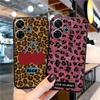 Leopardenhülle für iPhone Samsung A55 A35 M34 S24 Xiaomi Redmi 13 Pro 14C Huawei Honor Stoßfeste Handyhülle Schwarz Matt TPU Anti-Scratch Vollständig abgedeckt
