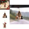 Cartoon Dog Cute Acrylic Christmas Car Pendant For Merry Holiday Interior Car