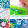 Wooden DIY Crystal Art Note Box (160 Blank Notepads) Cube Note Box Mosaic Craft Set for Office Workplace Home Gifts