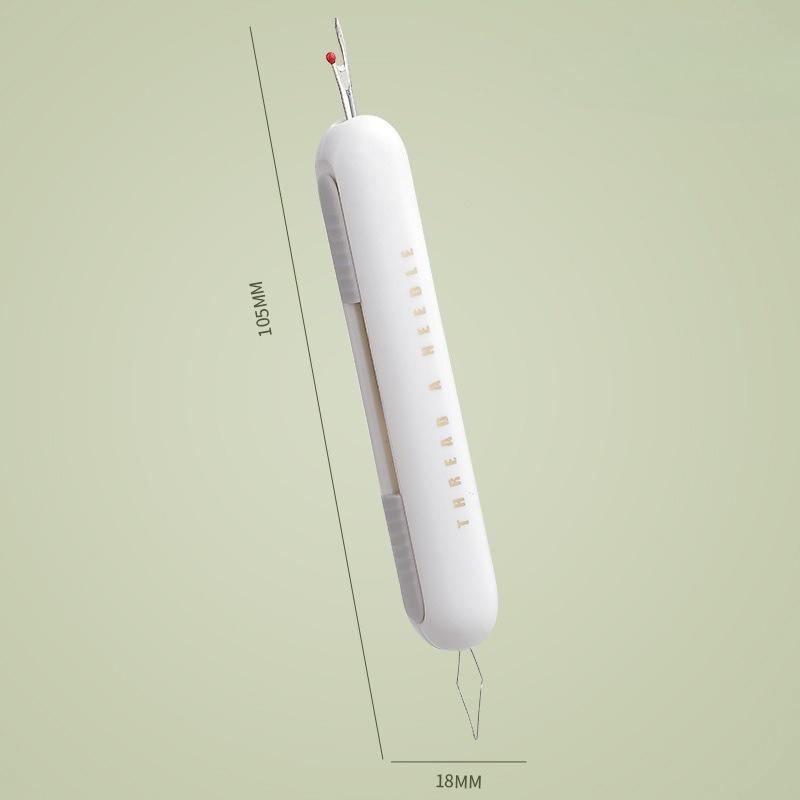 

Multifunctional Household Needle Threader Tool Easy Thread Guide for Seniors Hand Sewing Supplies Seam DIY Craft Projects серый