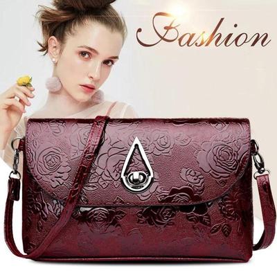 Rose fleur en relief sacs à bandoulière élégant mère épaule sac à main rabat sac à bandoulière dame soirée pochette